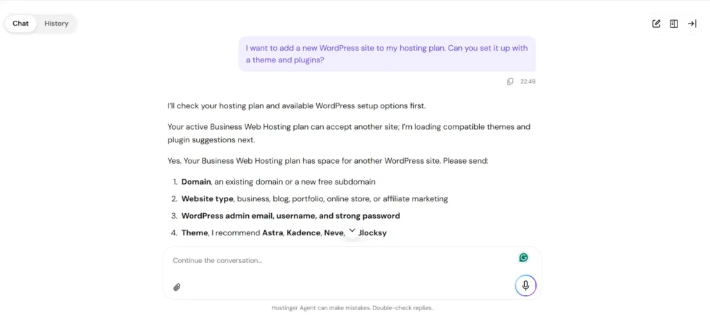 hostinger support