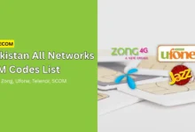 pakistan all networks sim codes list