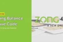 zong balance save code