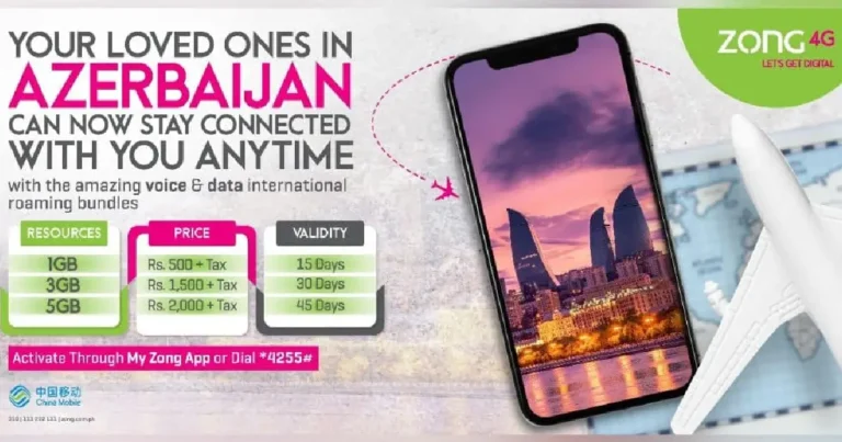 zong 4g for azerbaijan