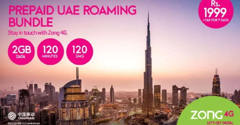 zong 4g roaming bundle