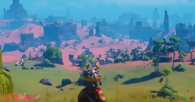 find dry valley desert biome in lego fortnite