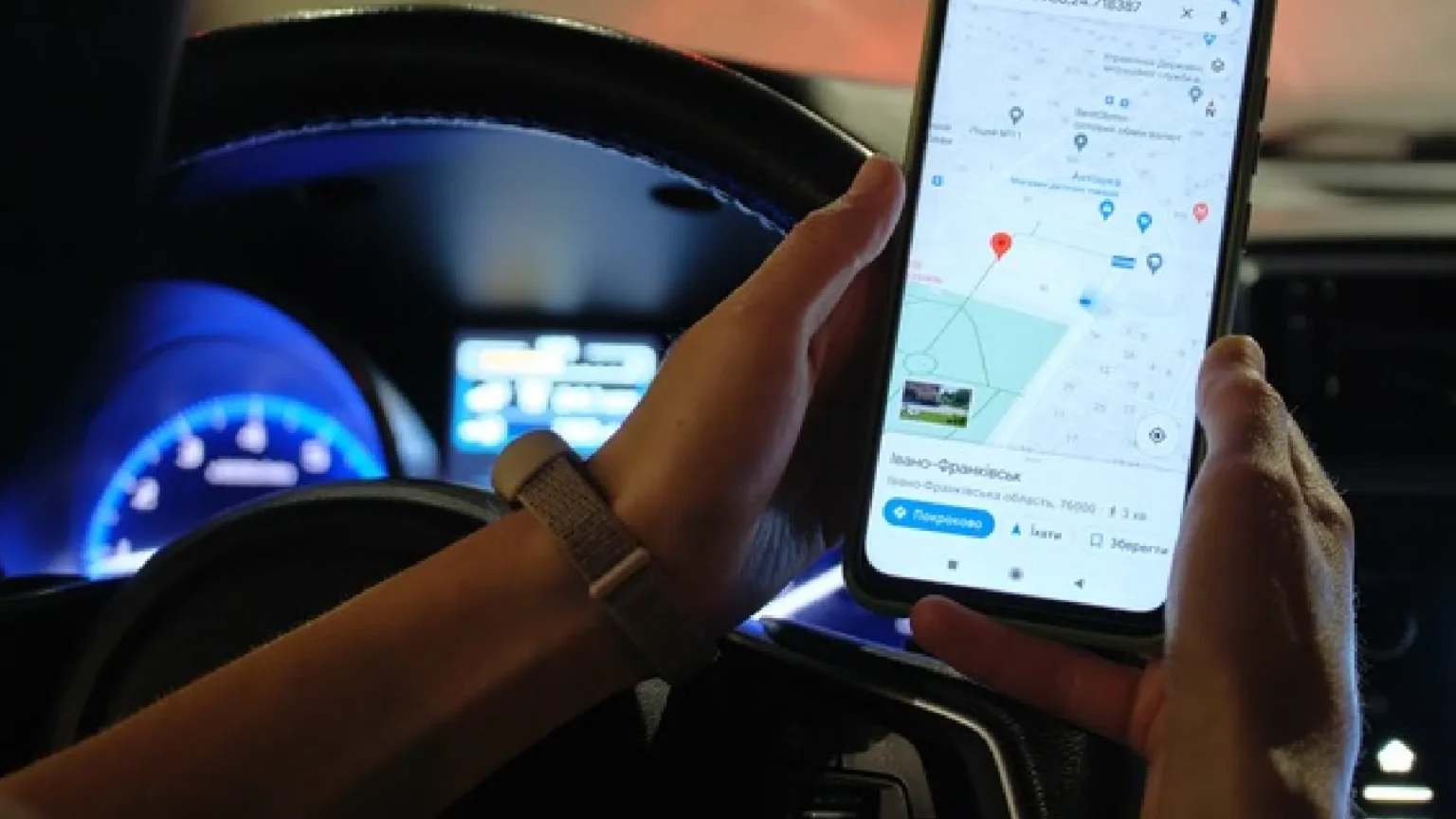 google maps driving mode