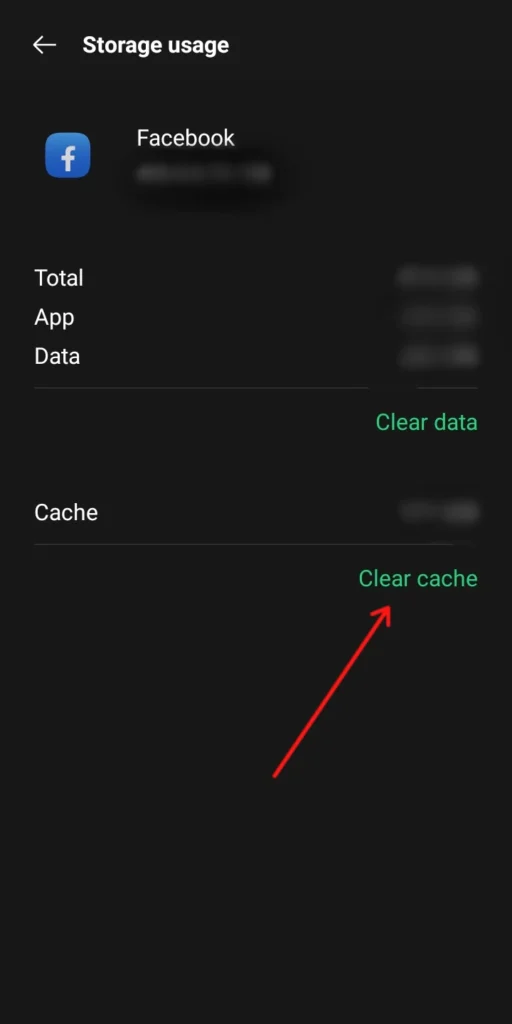 clear facebook cache 3
