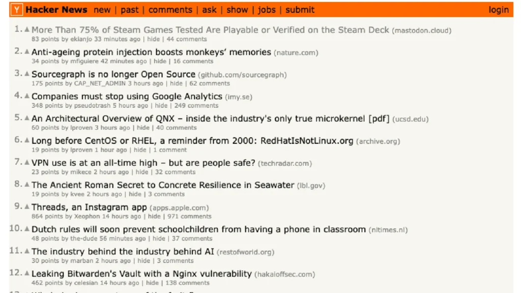 hacker news