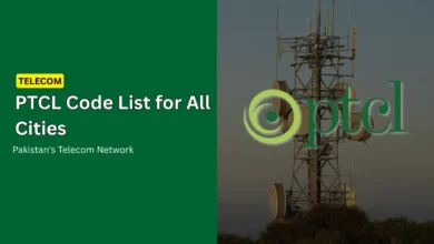 ptcl number code list
