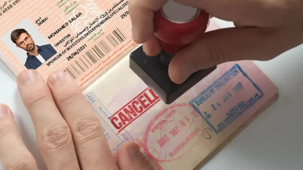 uae visa cancellation process