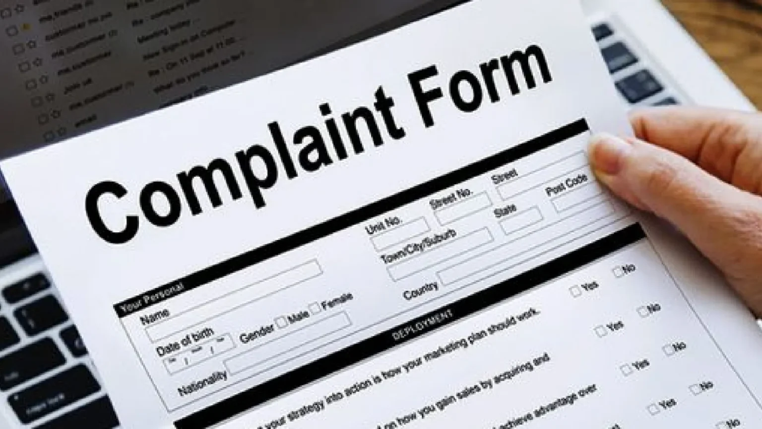 mohre complaints file or track