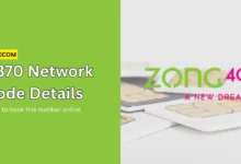 0370 network code zong online booking