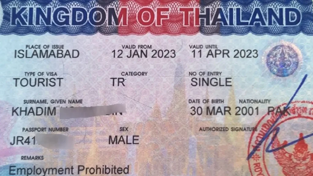 Thailand Visit Visa Fee Update in Pakistan thailand visa fee