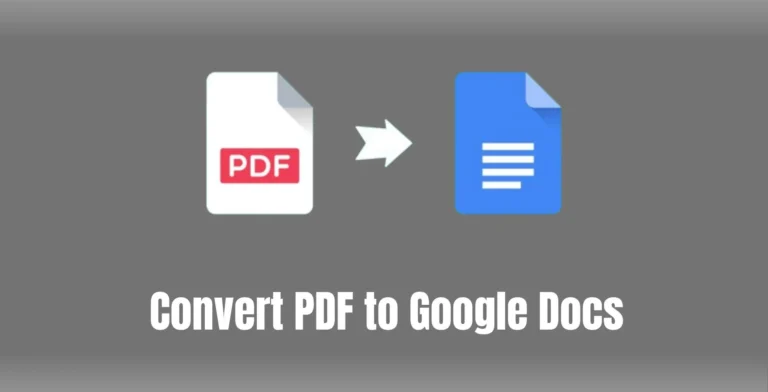 how to convert pdf to google docs