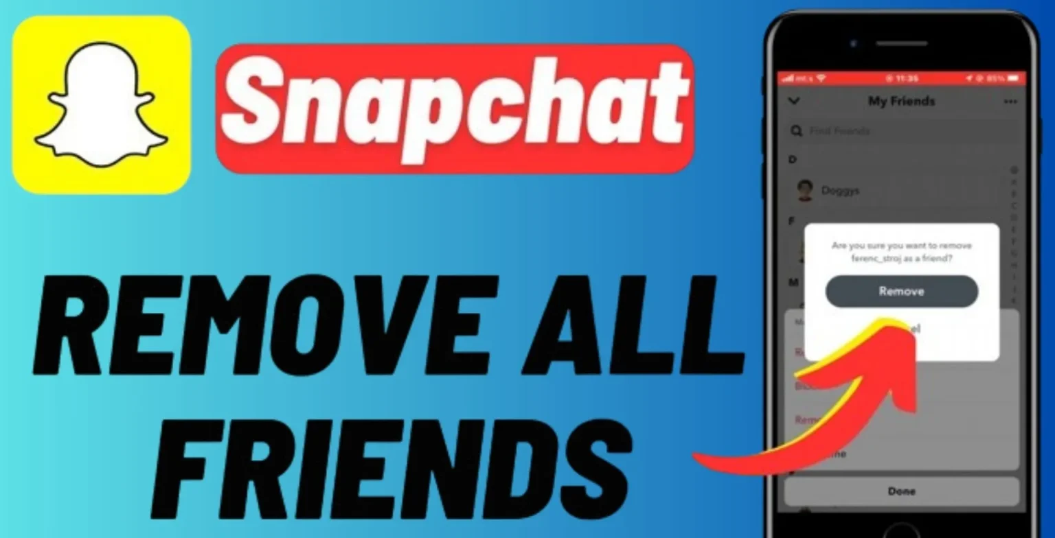 how to delete friends snapchat