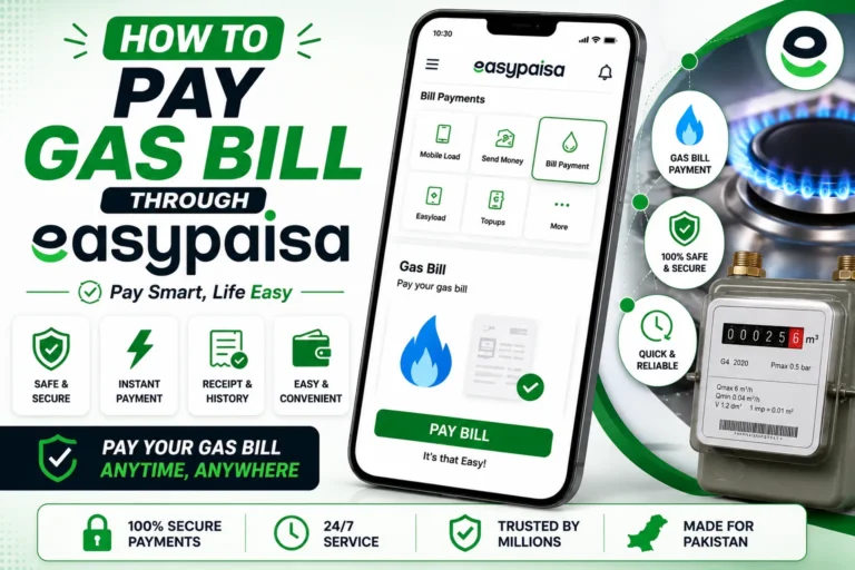 How to pay gas bill through Easypaisa how to pay gas bill through easypaisa