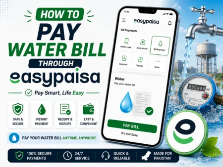 how to pay water bill through easypaisa