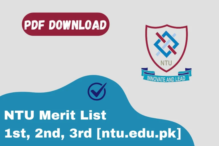 ntu merit list