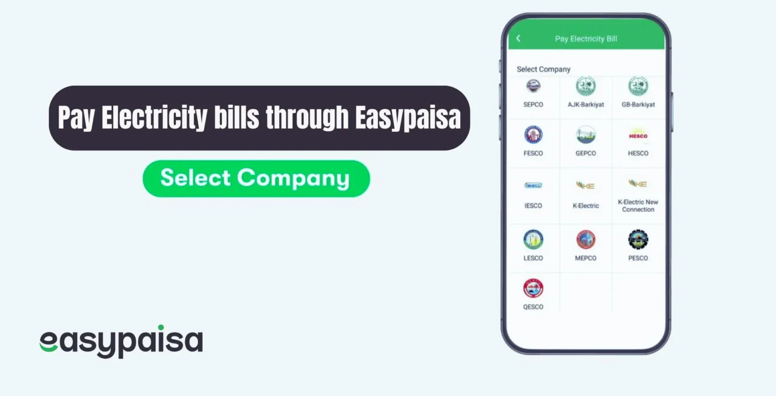 pay electricity bills through easypaisa