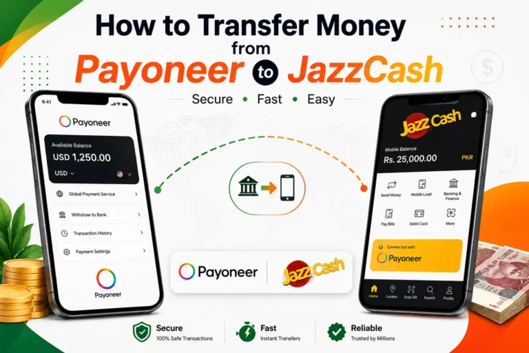 How to Transfer Money from Payoneer to JazzCash transfer payment from payoneer to jazzcash
