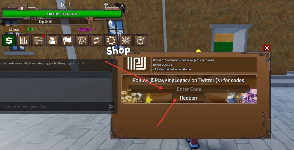 king legacy codes redeem