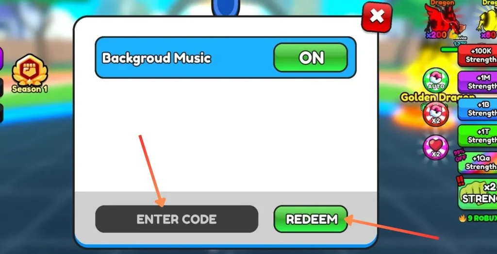 push up training simulator codes redeem