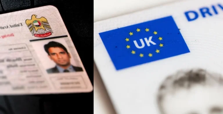 uae uk driving licence