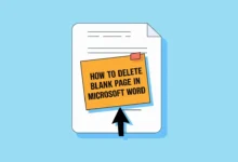 delete blank page microsoft word