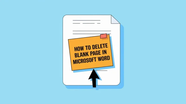 delete blank page microsoft word