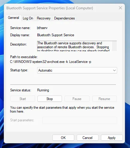 fix missing bluetooth options windows 11 8