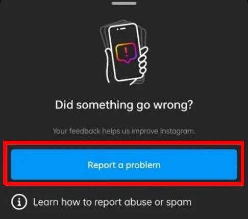 how to report problem to instagram 4