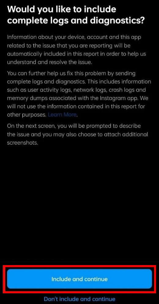 how to report problem to instagram 5