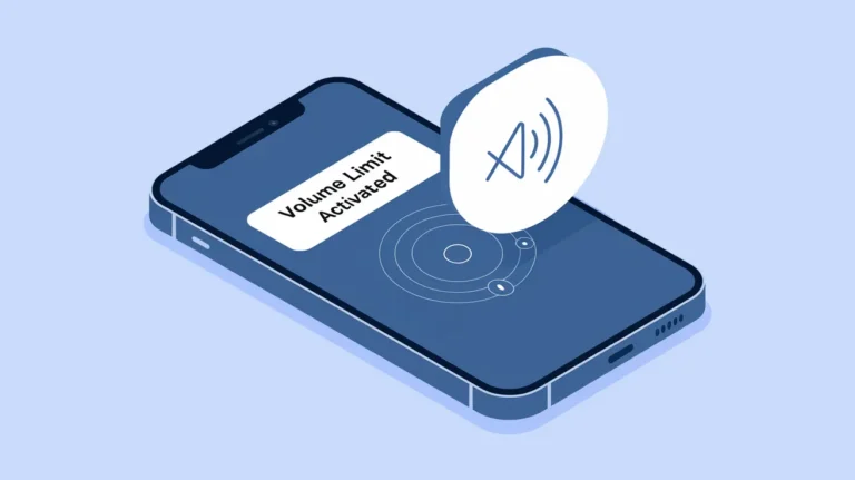 how to set volume limit on iphone