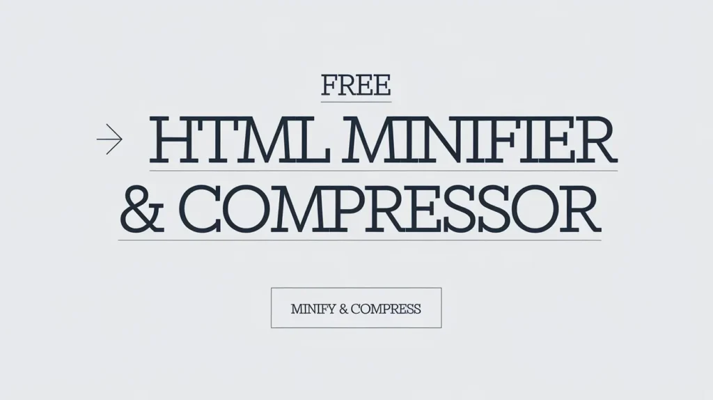 HTML Minifier html minifier