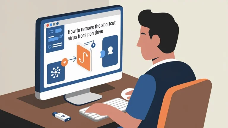 remove shortcut virus from pen drive permanently