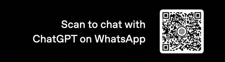 chatgpt on whatsapp qr code to chat