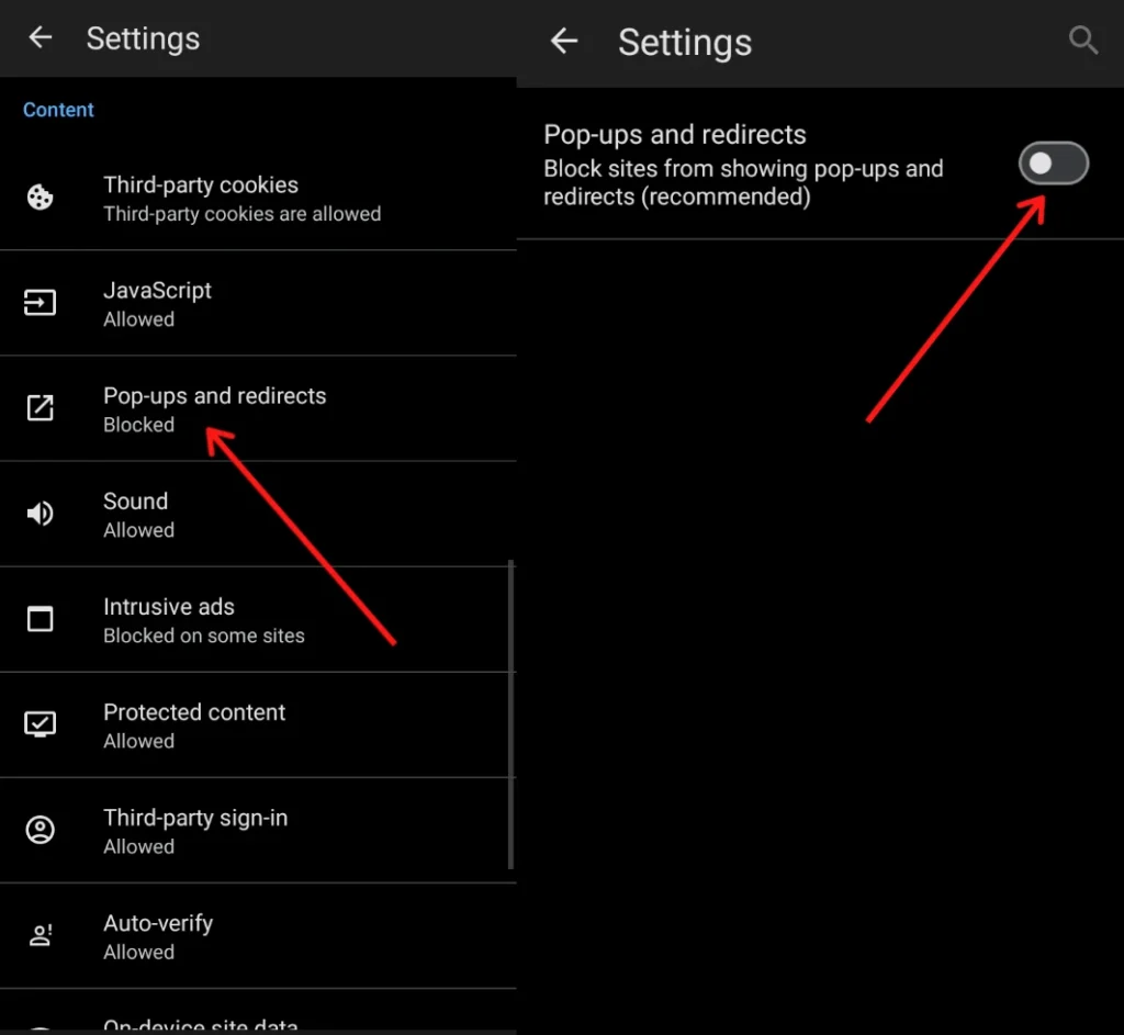 disable pop up windows in microsoft edge 5