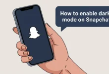 enable dark mode snapchat
