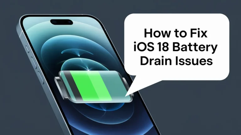fix ios 18 battery drain issues tutorial