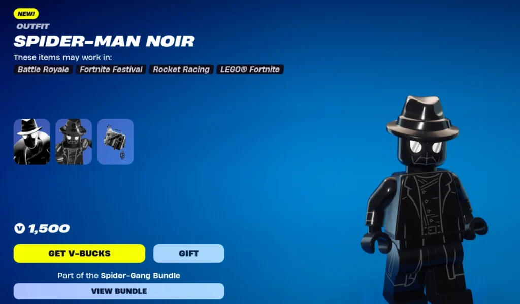 get spider punk spider noir and peter b parker skins in fortnite 6