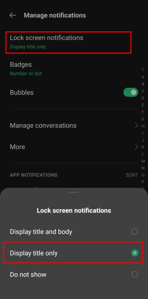 hide notifications android 3