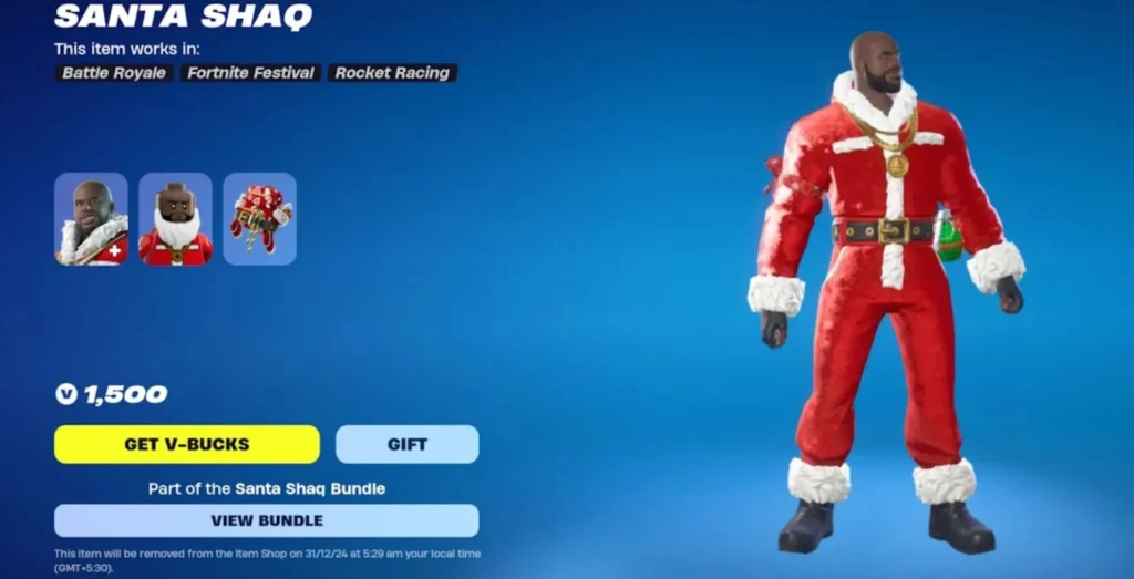 how to get santa shaq skin in fortnite 2