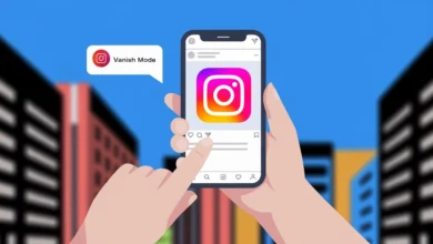 how to use vanish mode instagram