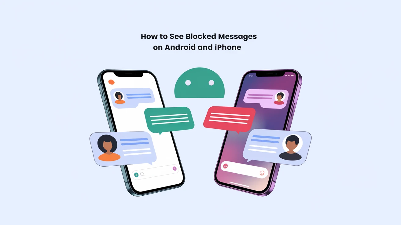 see blocked messages on android iphone