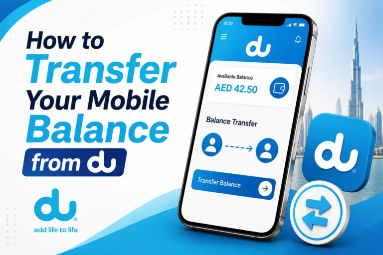transfer mobile balance from du