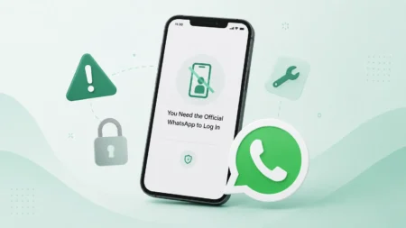 you need the official whatsapp to login error fixes