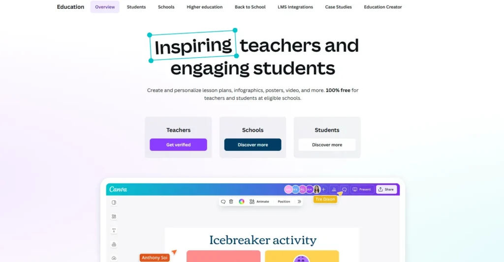canva for education