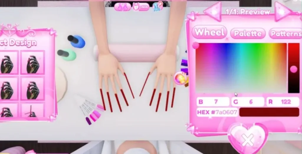 get long nails in dress to impress