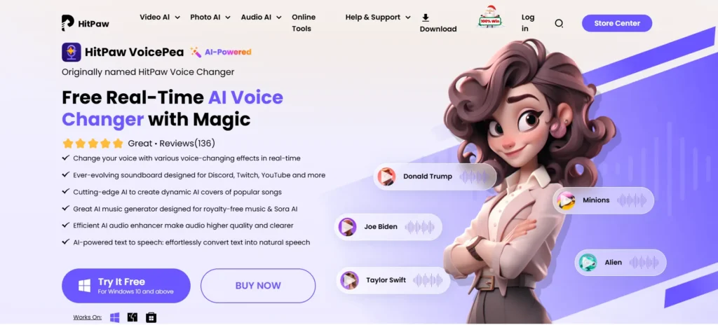 hitpea voice changer