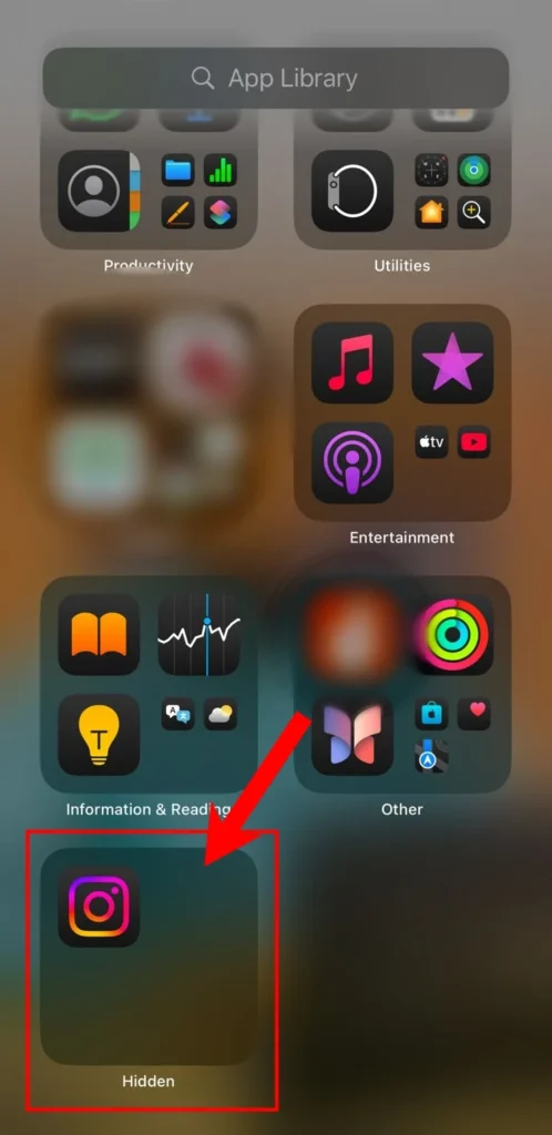how to open hide apps on iphone