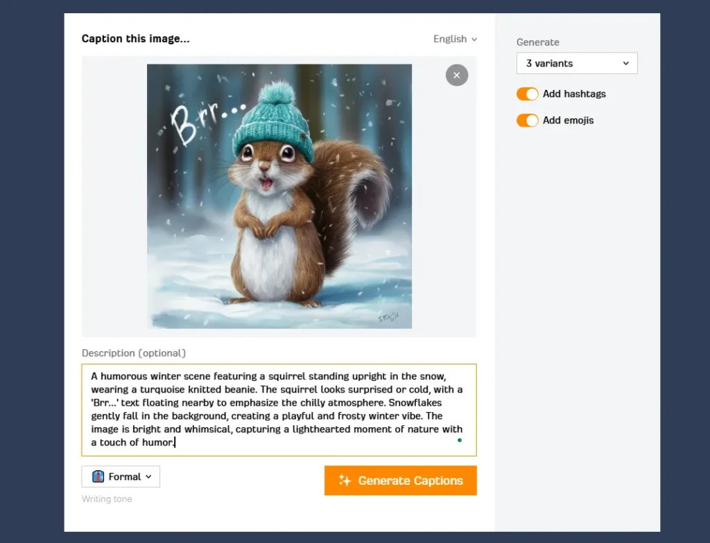 how to use ai caption generator for instagram 2