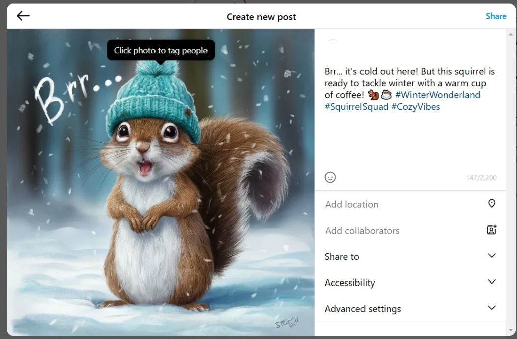 how to use ai caption generator for instagram 9
