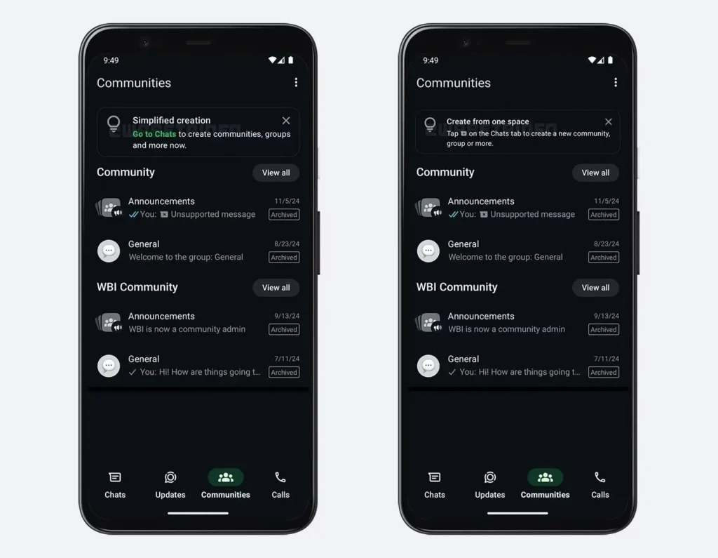 whatsapp community creation